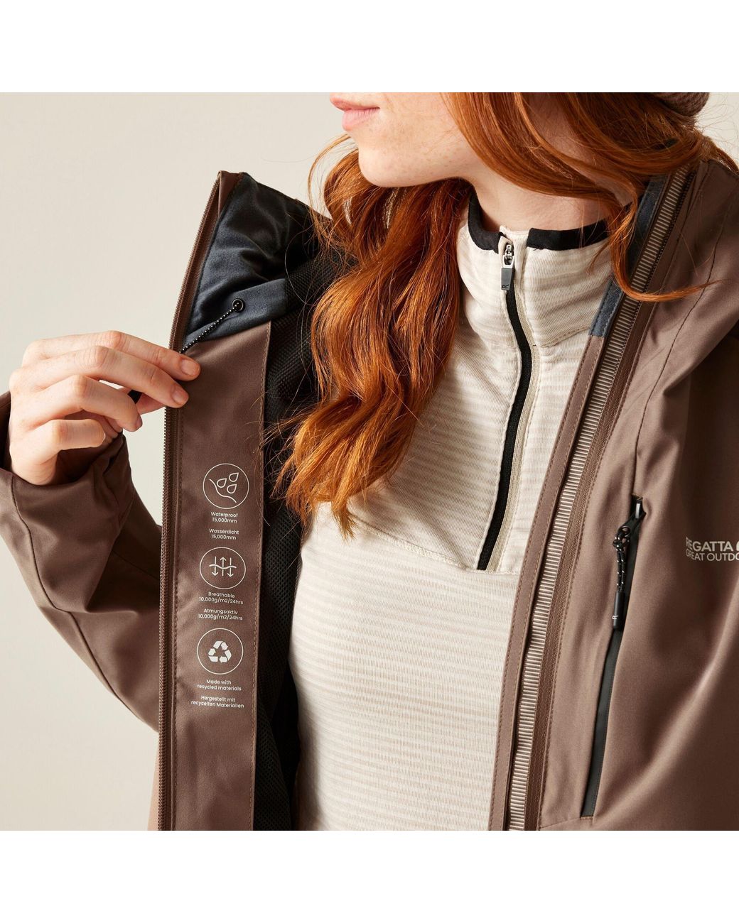 Regatta Brown Birchdale Ii Waterproof Jacket