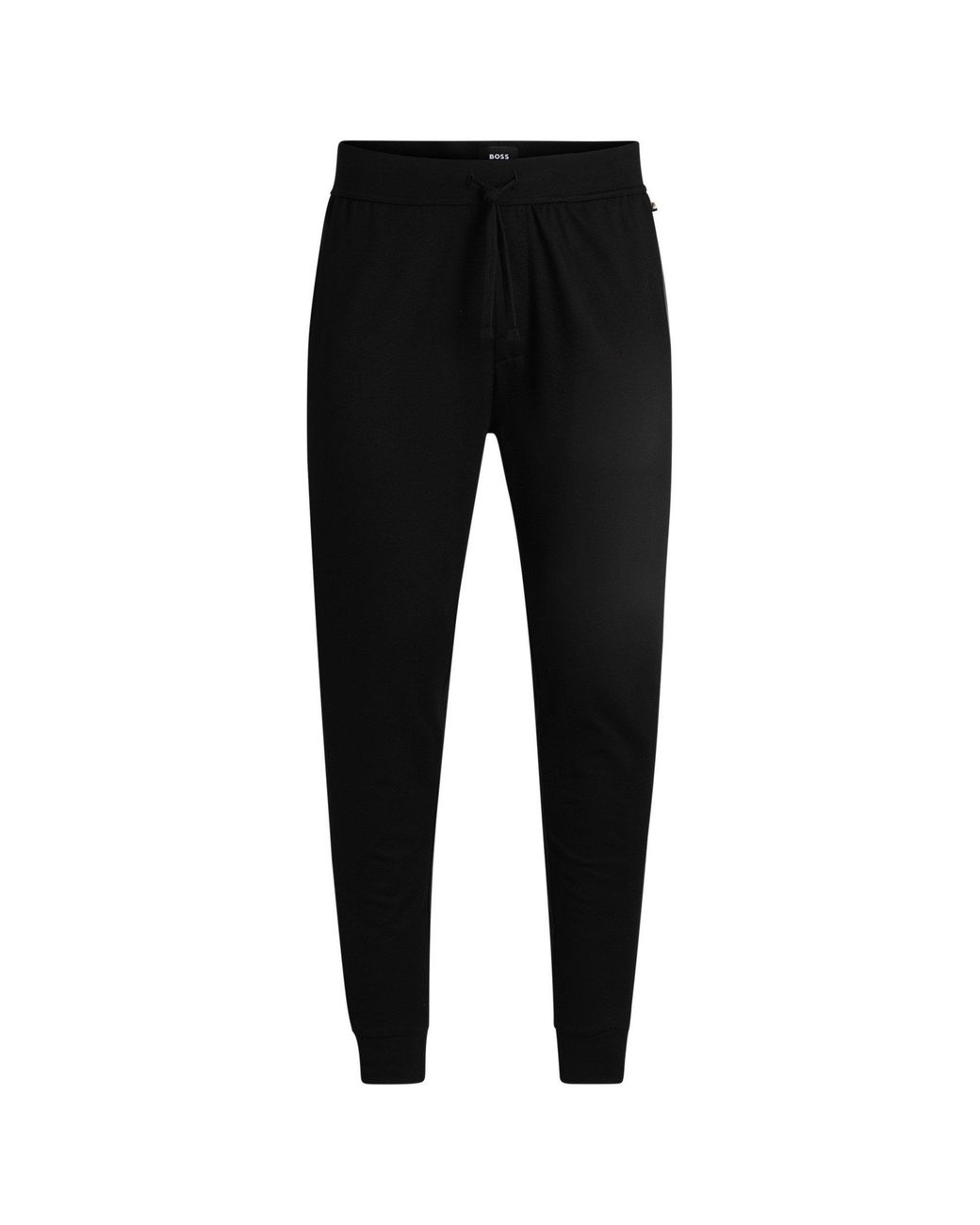 Boss Black Streamlined Fleece Joggers With Logo Detail (Authentic) for men