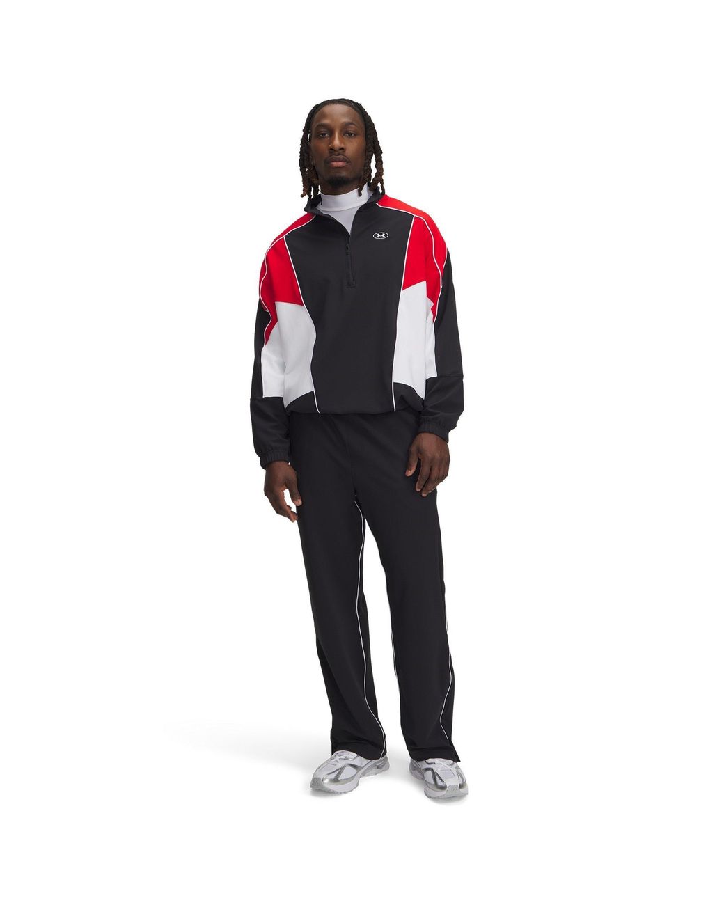 Under Armour Red Tricot Tracksuit Top for men