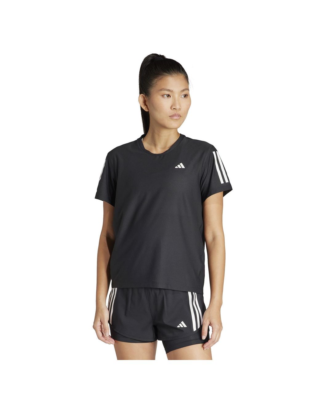 Adidas Black Own The Run T-Shirt