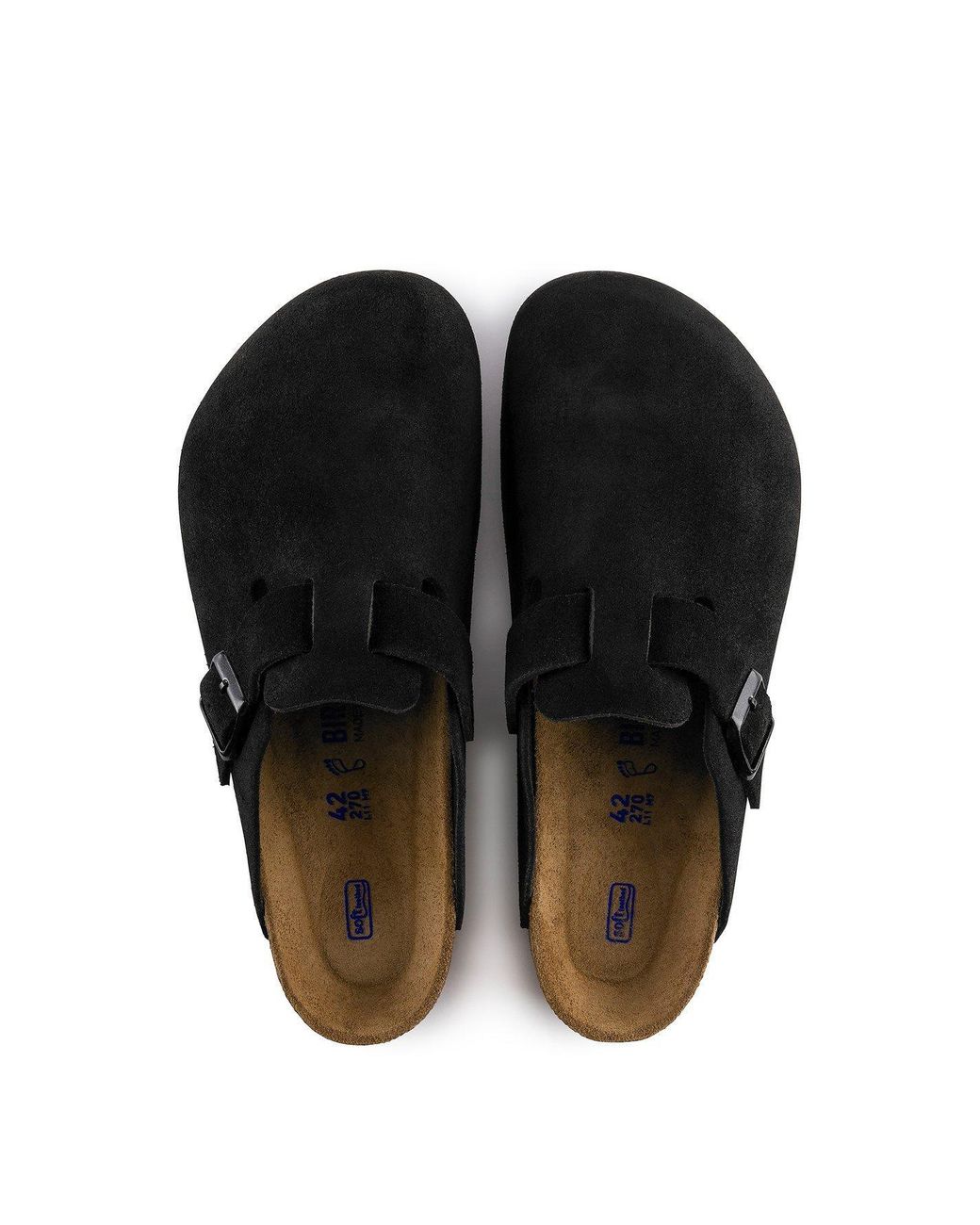 Birkenstock Black Boston Suede for men