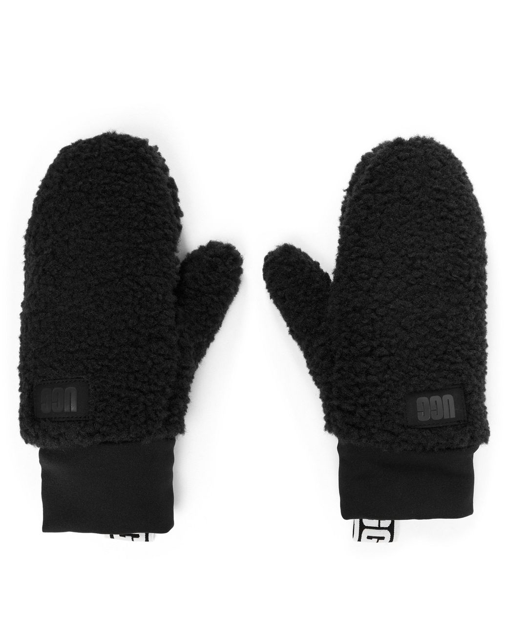 Ugg Black Fluff Mitten