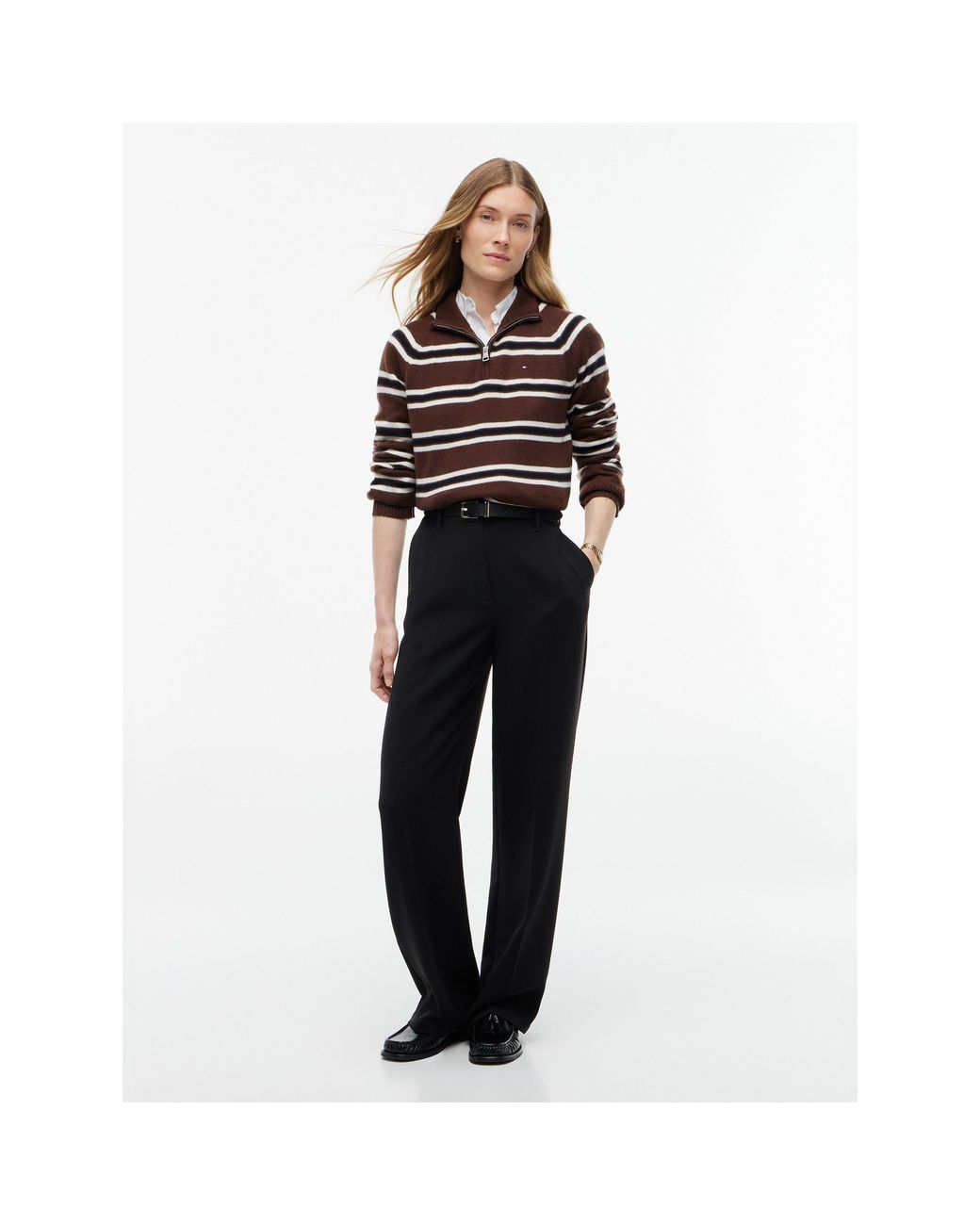 Tommy Hilfiger Black Tommy Wljsy 1/4 Knit Ld64