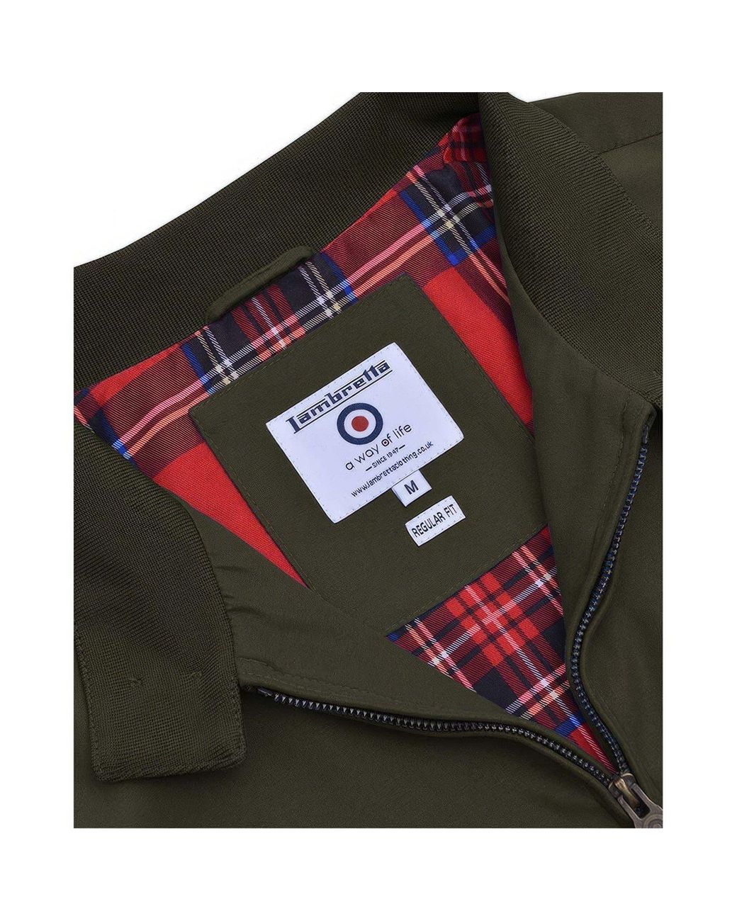Lambretta Green Shower Resistant Harrington Bomber Jacket for men