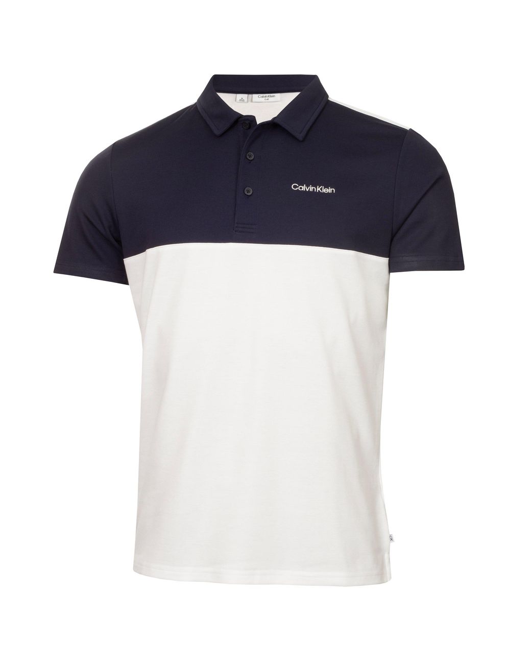 Calvin Klein Blue Jc Block Short Sleeve Performance Polo Shirt for men