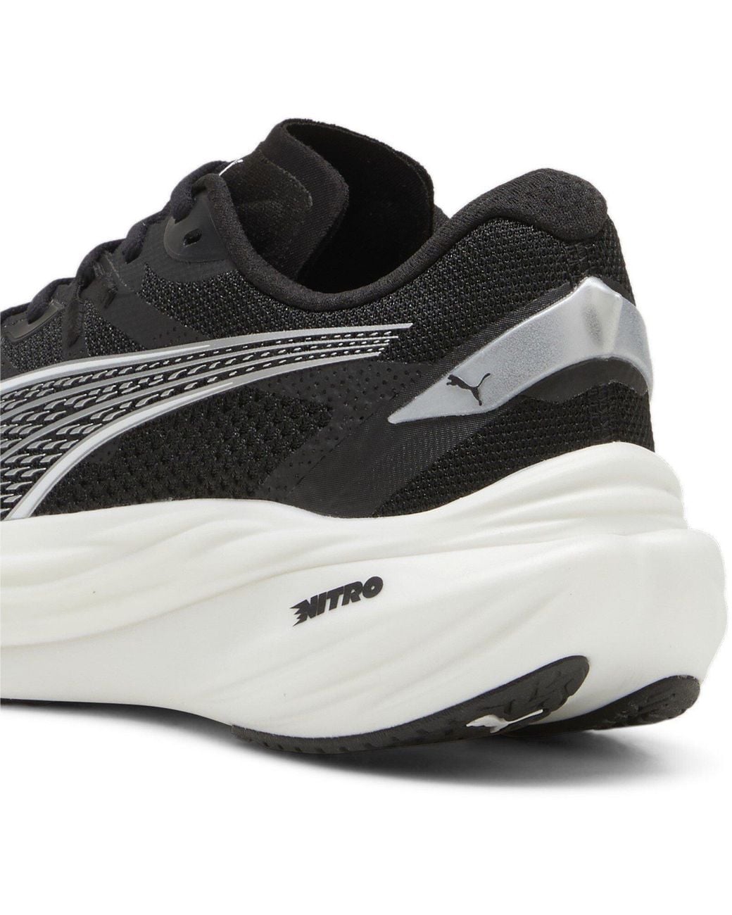 PUMA Black Deviate Nitro 3 Fade Road Running Shoes