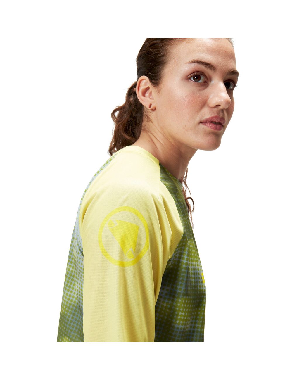 Endura Green Ltd Pixel Cloud Long Sleeve Tee Ladies