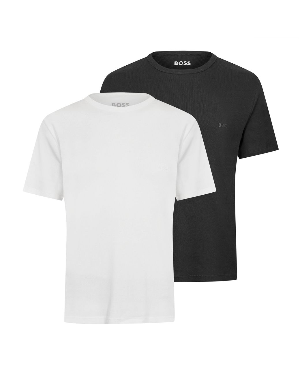 Boss Black Bodywear 2 Pack Short Sleeve T-Shirts With Logo Detail for men