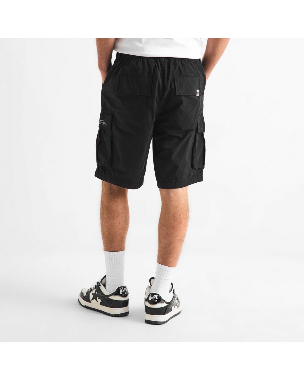 Aape Black Now Cargo Short Sn63 for men