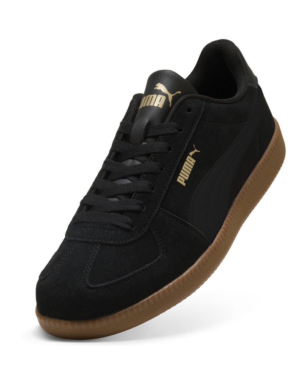 PUMA Black Club Lt Suede Low-Top Trainers for men