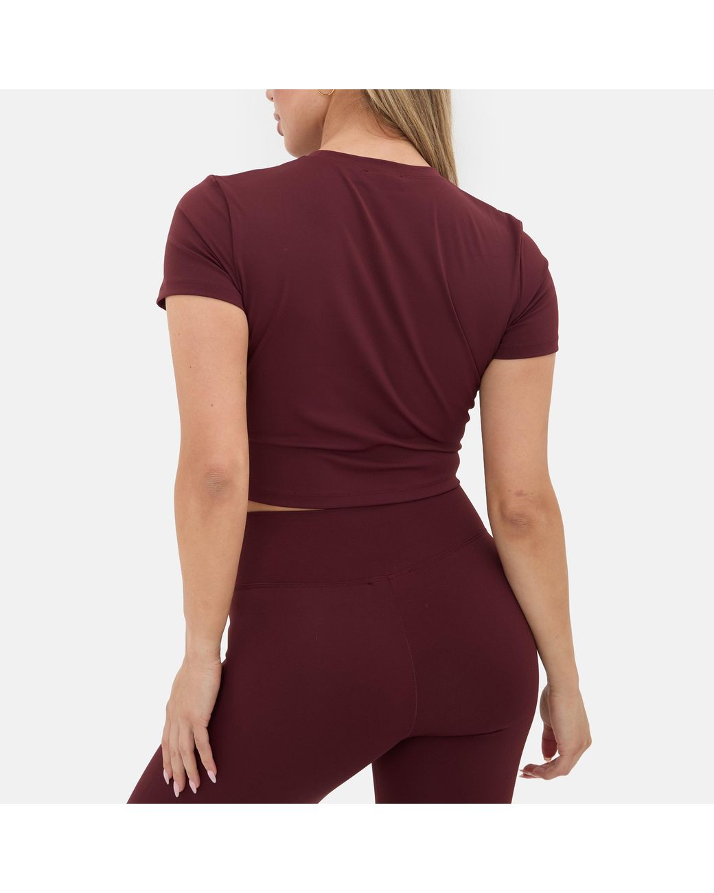 I Saw It First Purple Short Sleeve Crop Top