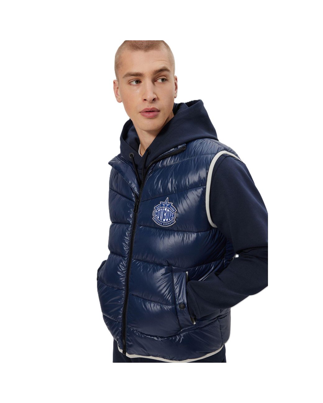 Boss Blue Corner Nfl Puffer Jacket for men