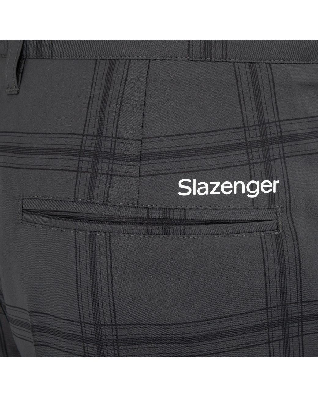 Slazenger 1881 Gray Check Golf Trousers for men