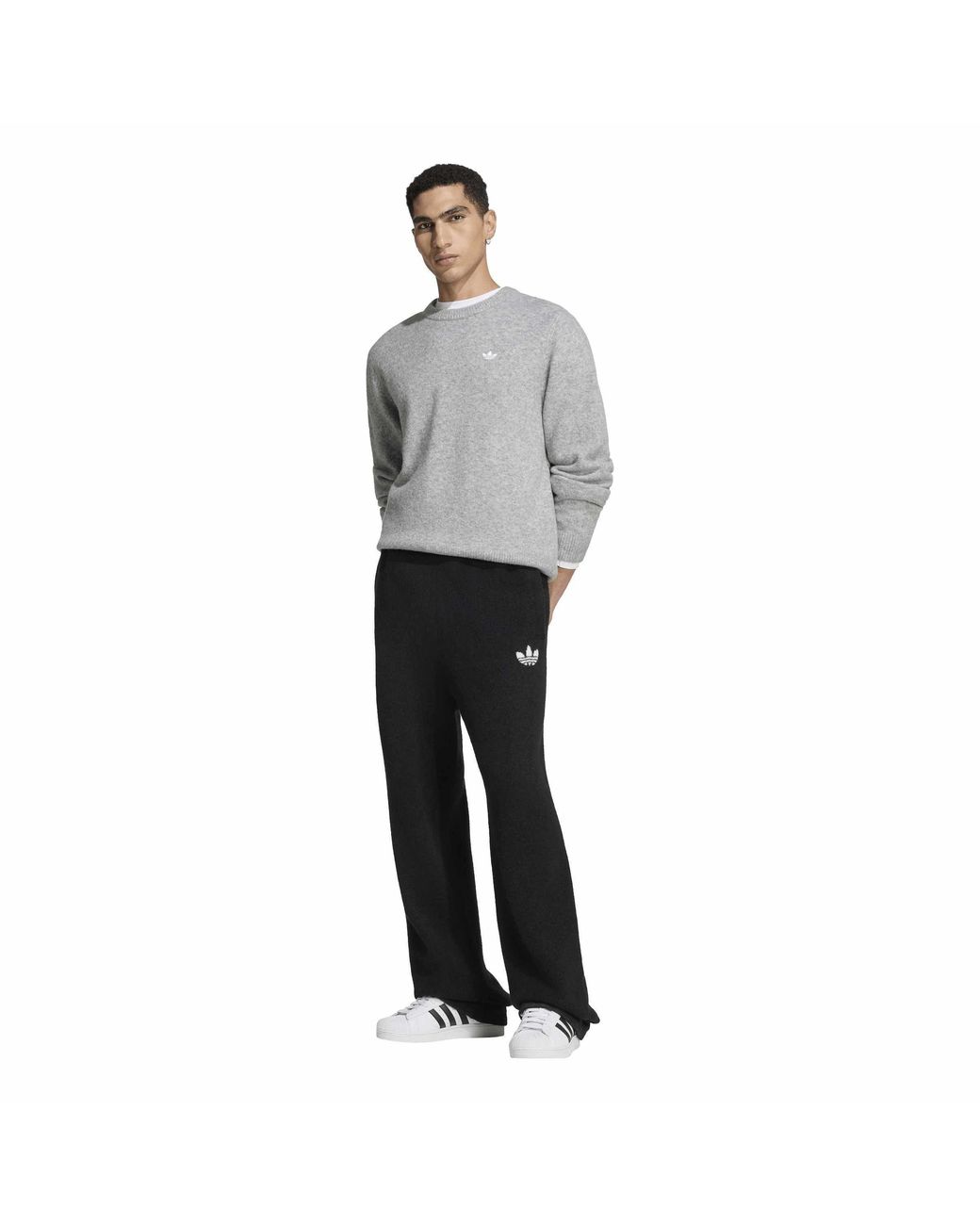 Adidas Originals Black Og Knitted Trousers for men