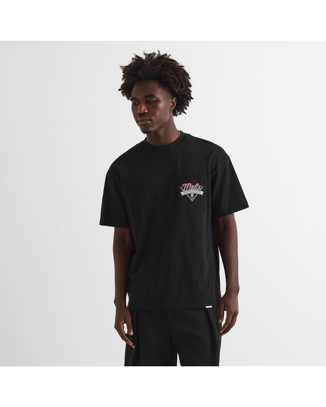 Represent Black Oversized T-Shirt for men