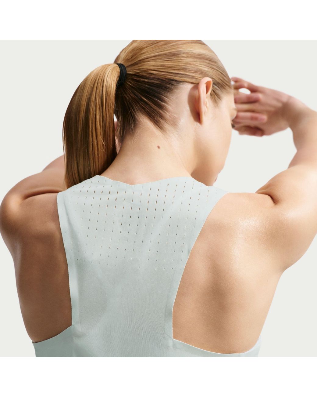 Nike Green Aeroswift Dri-Fit Adv Running Singlet