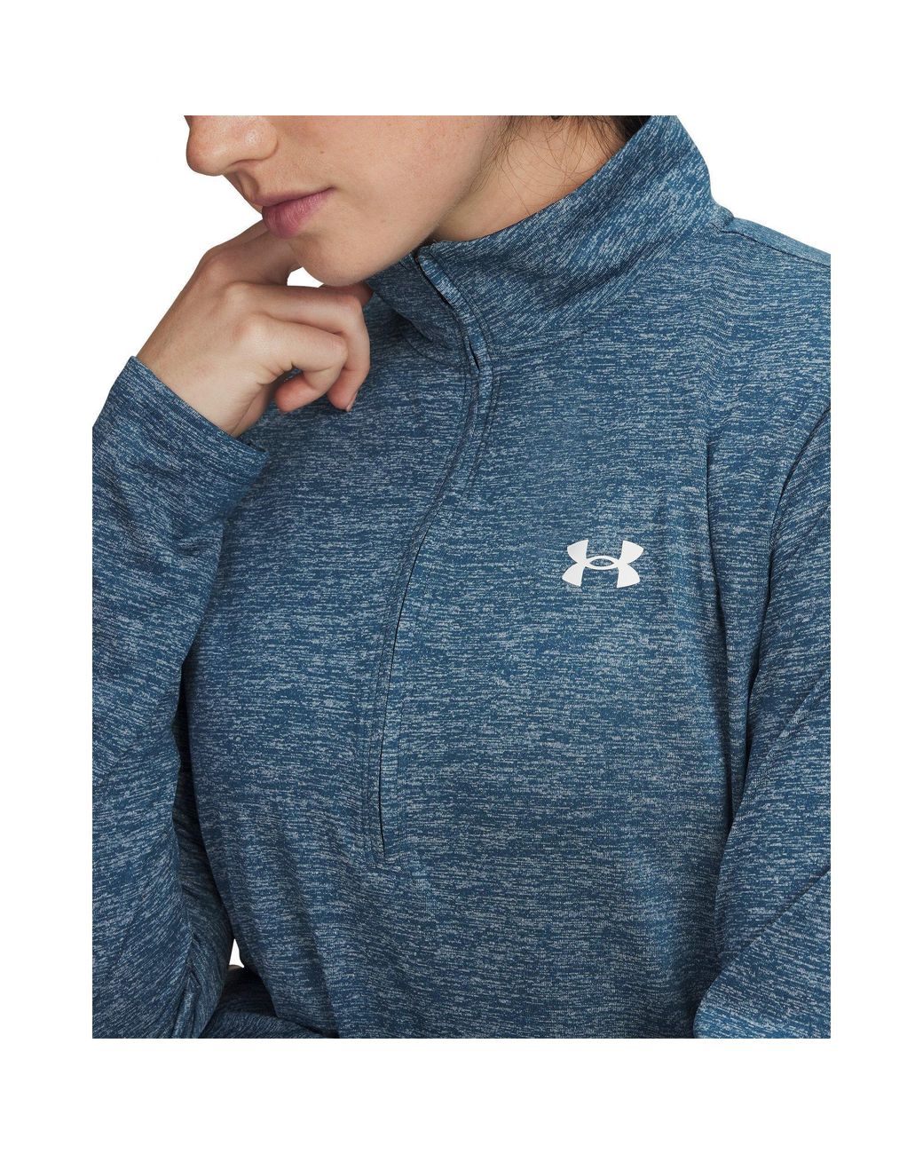 Under Armour Blue Tech Half Zip Top