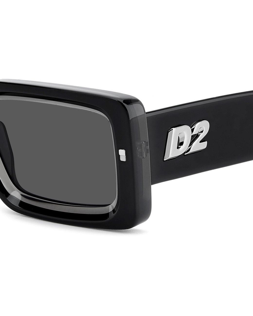 DSquared² Black Dsquare Rectangular for men