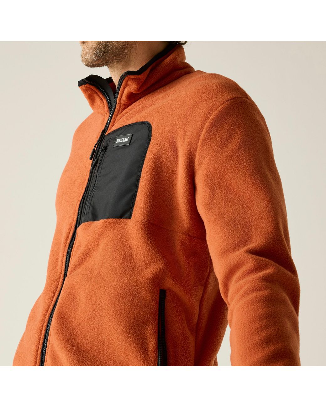 Regatta Orange Frankie Full Zip Fleece for men