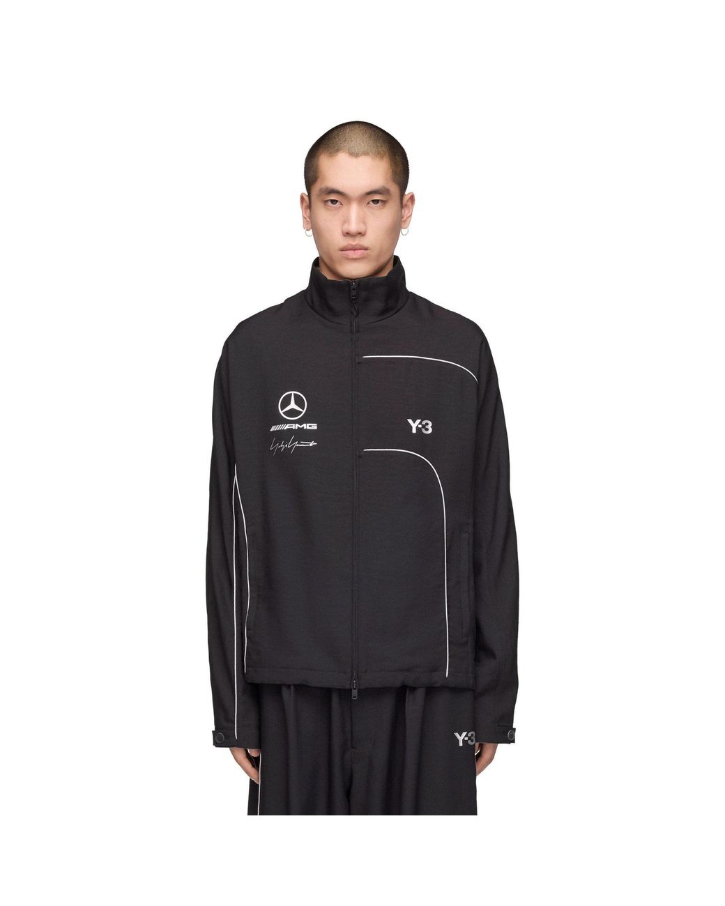 Y-3 Black Mercedes Track Jacket for men