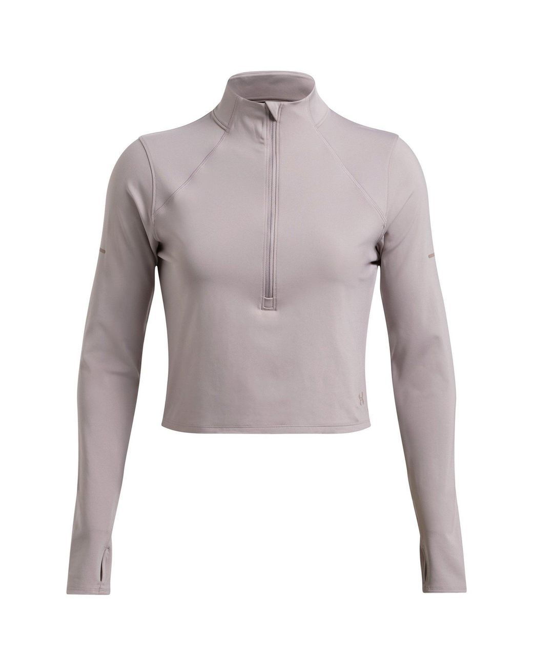 Under Armour Gray Launch Elite Half-Zip Long-Sleeve Performance Top