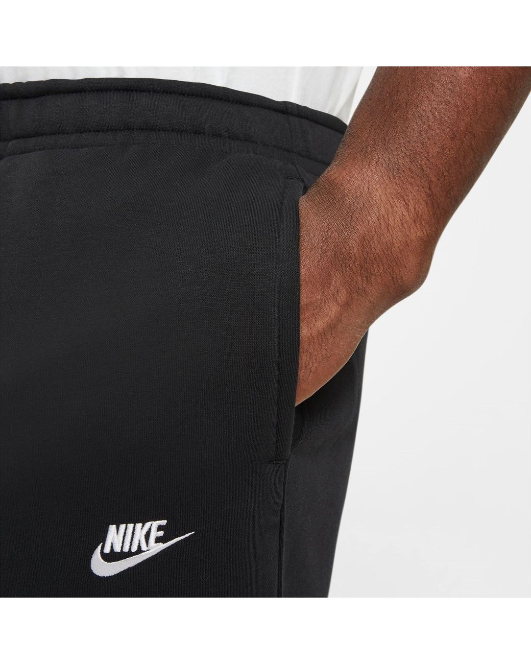 Nike Black Sportswear Club Fleece Pants for men