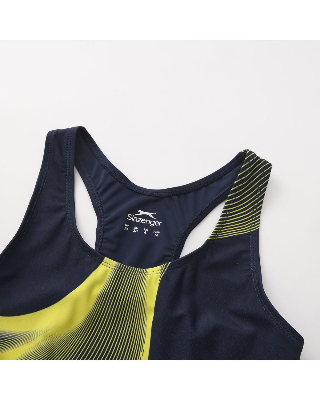 Slazenger 1881 Blue Lycra Xtra Life Boyleg Swimsuit Ladies