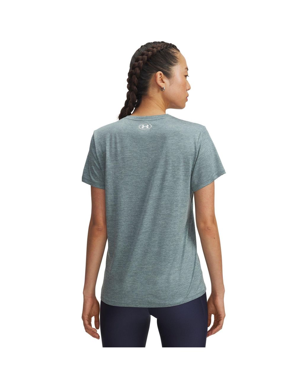 Under Armour Blue Tech Twist Short Sleeve V Neck,