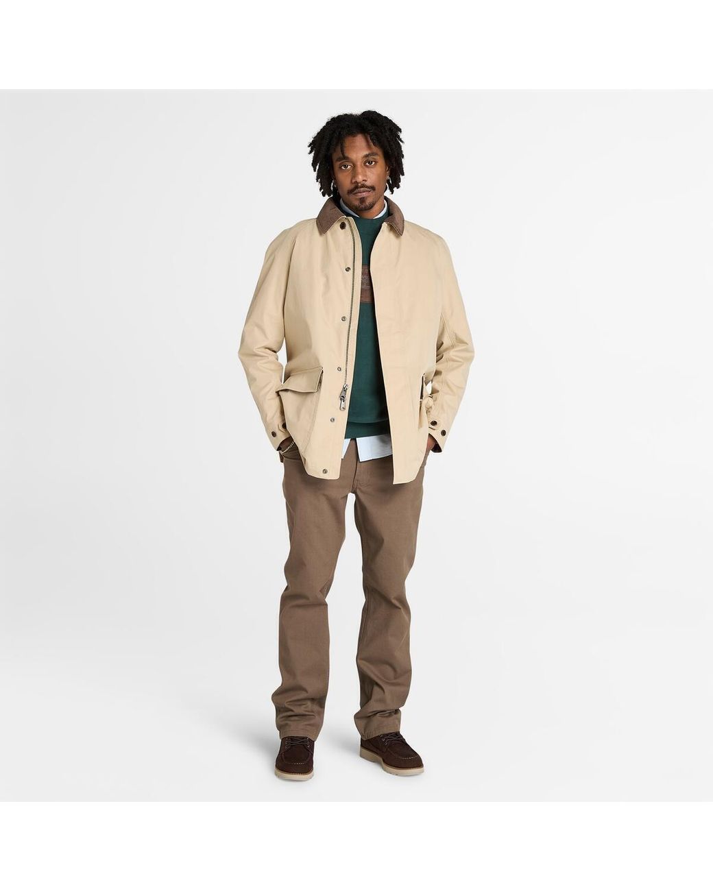 Timberland Natural Timb Cotton Structured Fit Barn Jacket for men