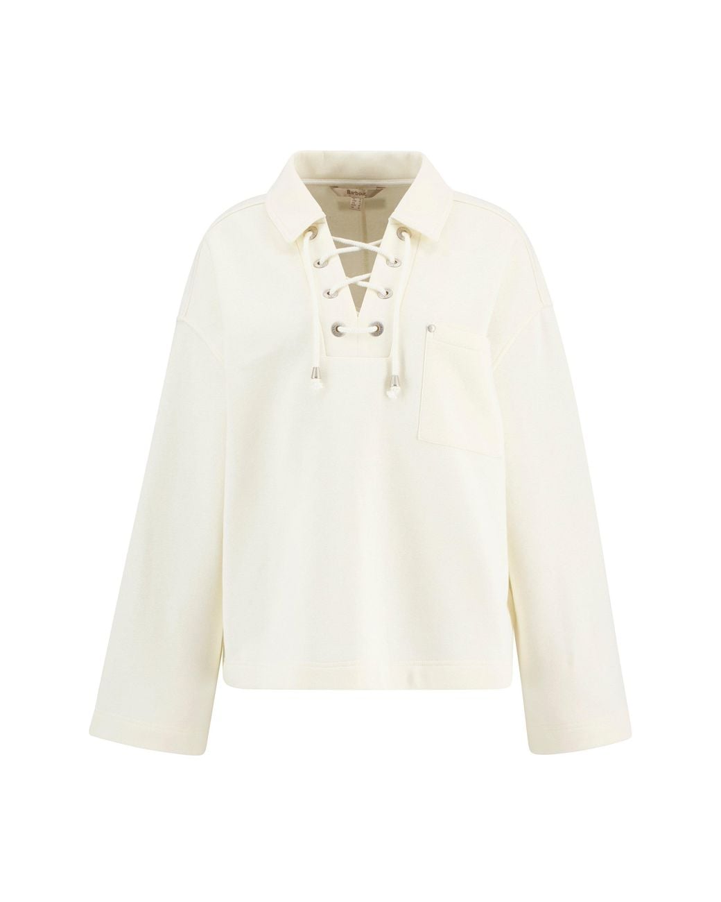 Barbour White Daya Sweatshirt