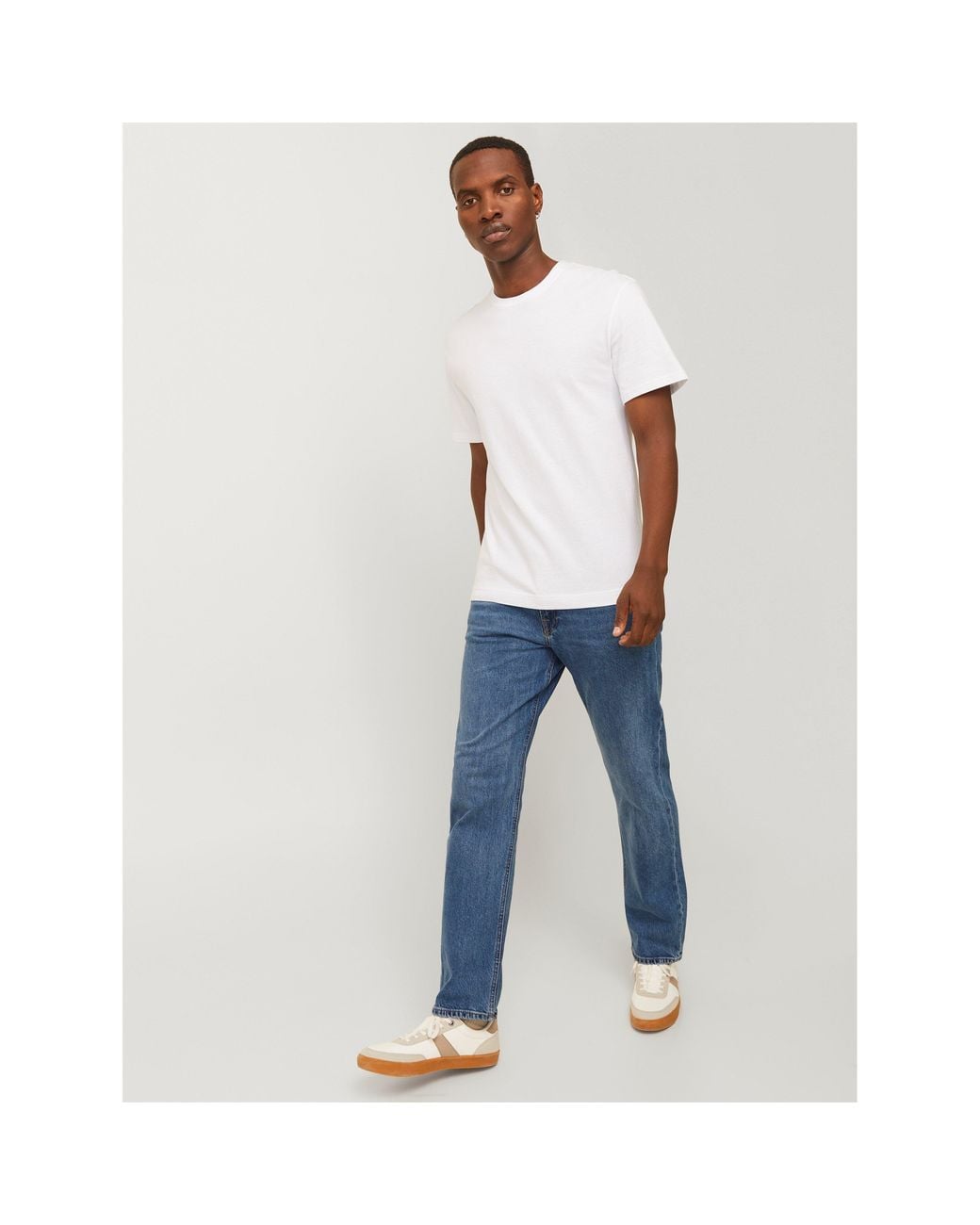 Jack & Jones Blue Junior&Junior Classic Straight Leg Jeans for men