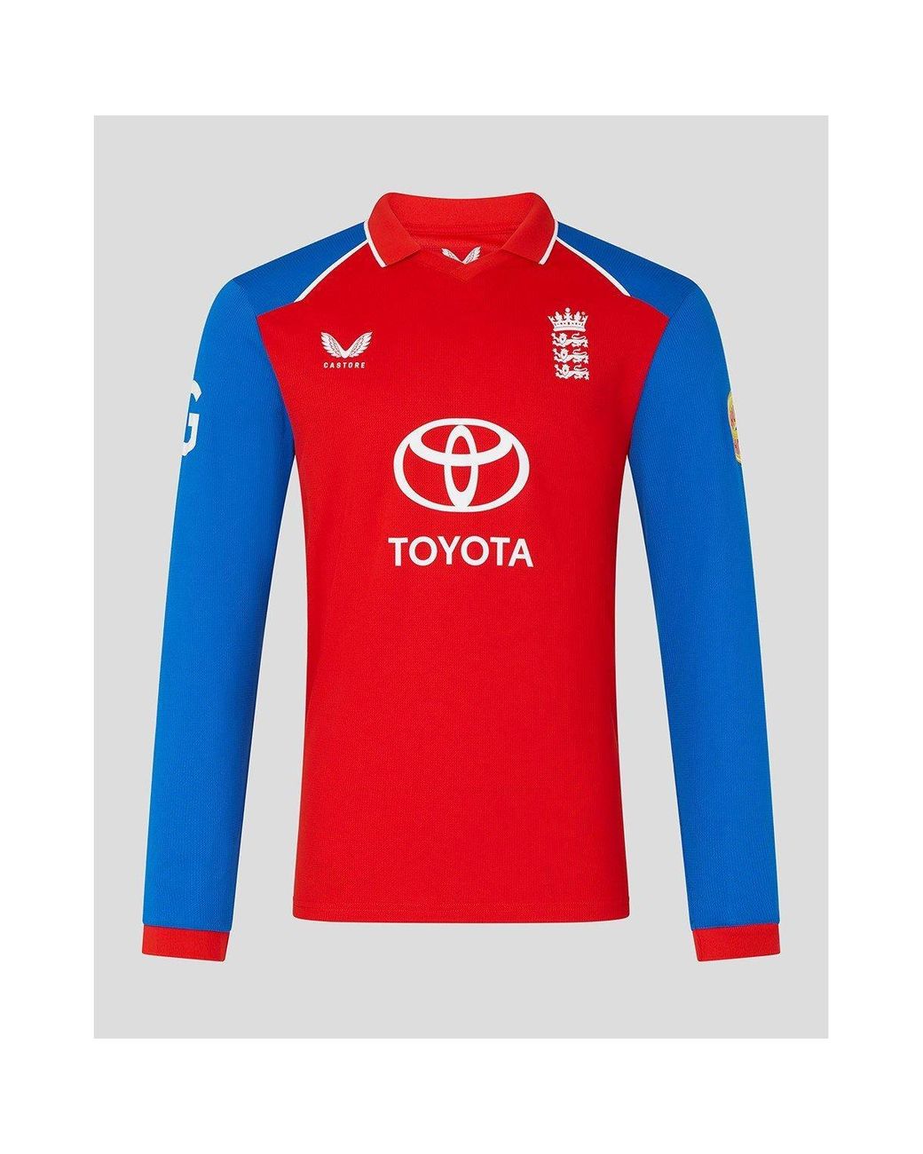 Castore Red 26/27 England Cricket T20 Long Sleeve Shirt for men