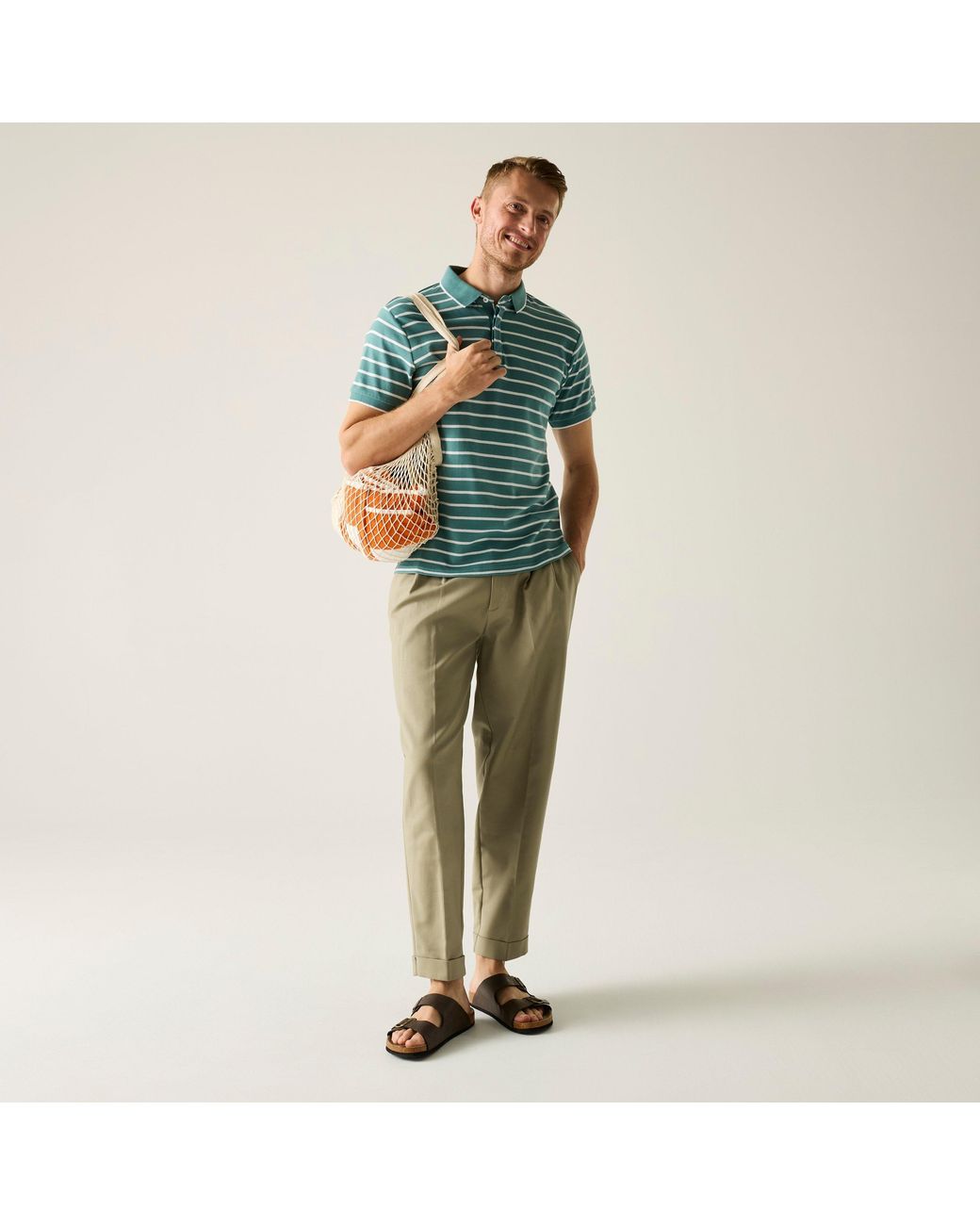 Regatta Green Tiver Breathable Polo Shirts for men