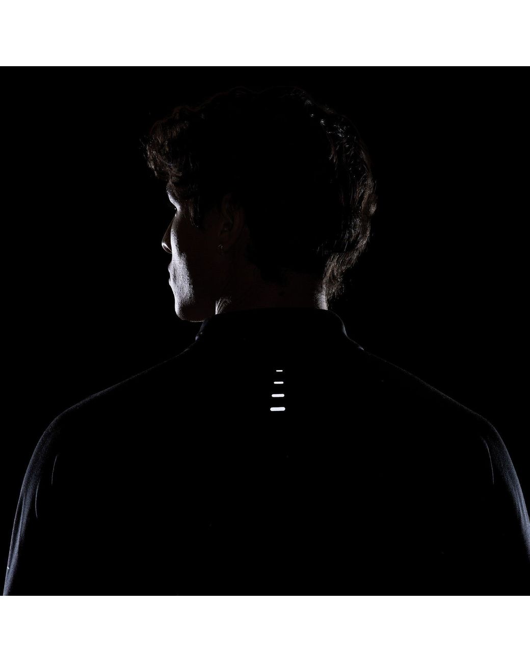 Nike Black Stride Dri-Fit 1/4-Zip Running Top for men