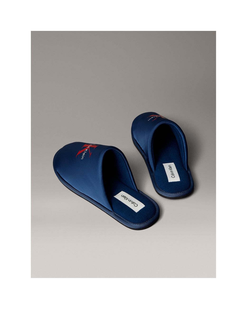 Calvin Klein Blue Ck Mono Mule Slippers for men