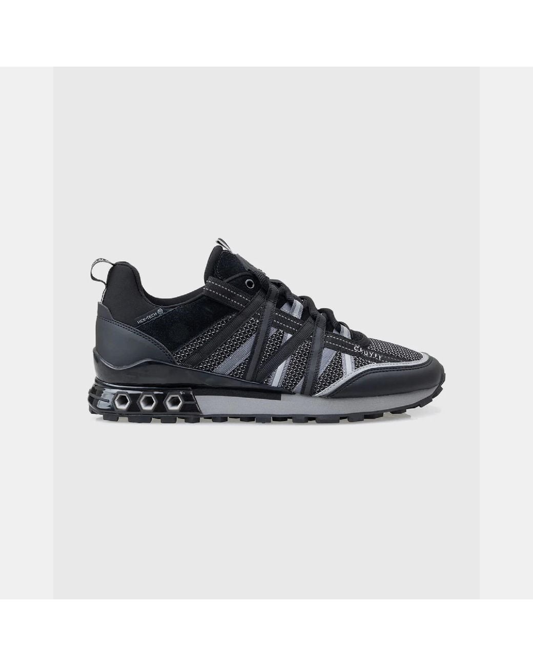 Cruyff Black Fearia Hex-Tech Low-Top Trainers for men