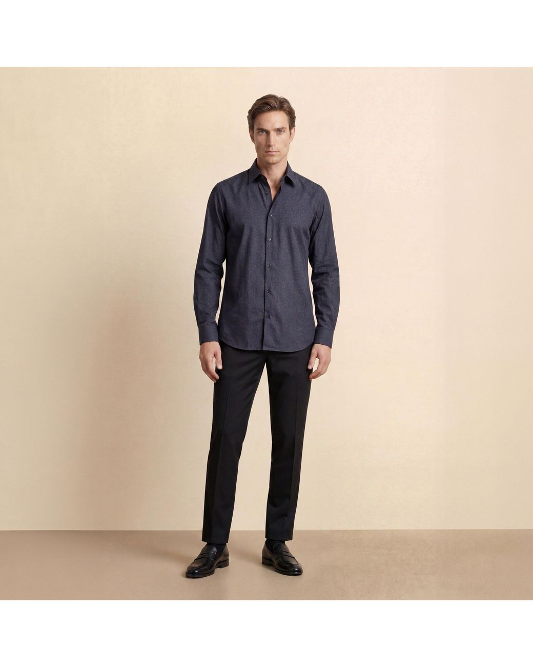 Without Prejudice Blue Ayla Geometric Cotton Print Shirt for men