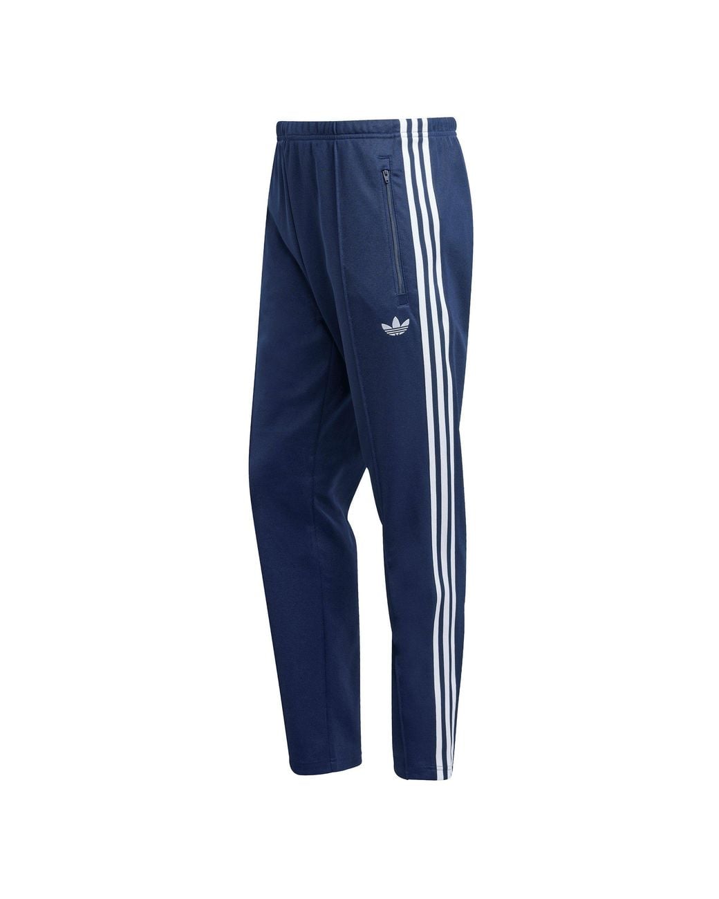 Adidas Originals Blue Beckenbauer Cotton Open Hem Slim-Fit Joggers for men