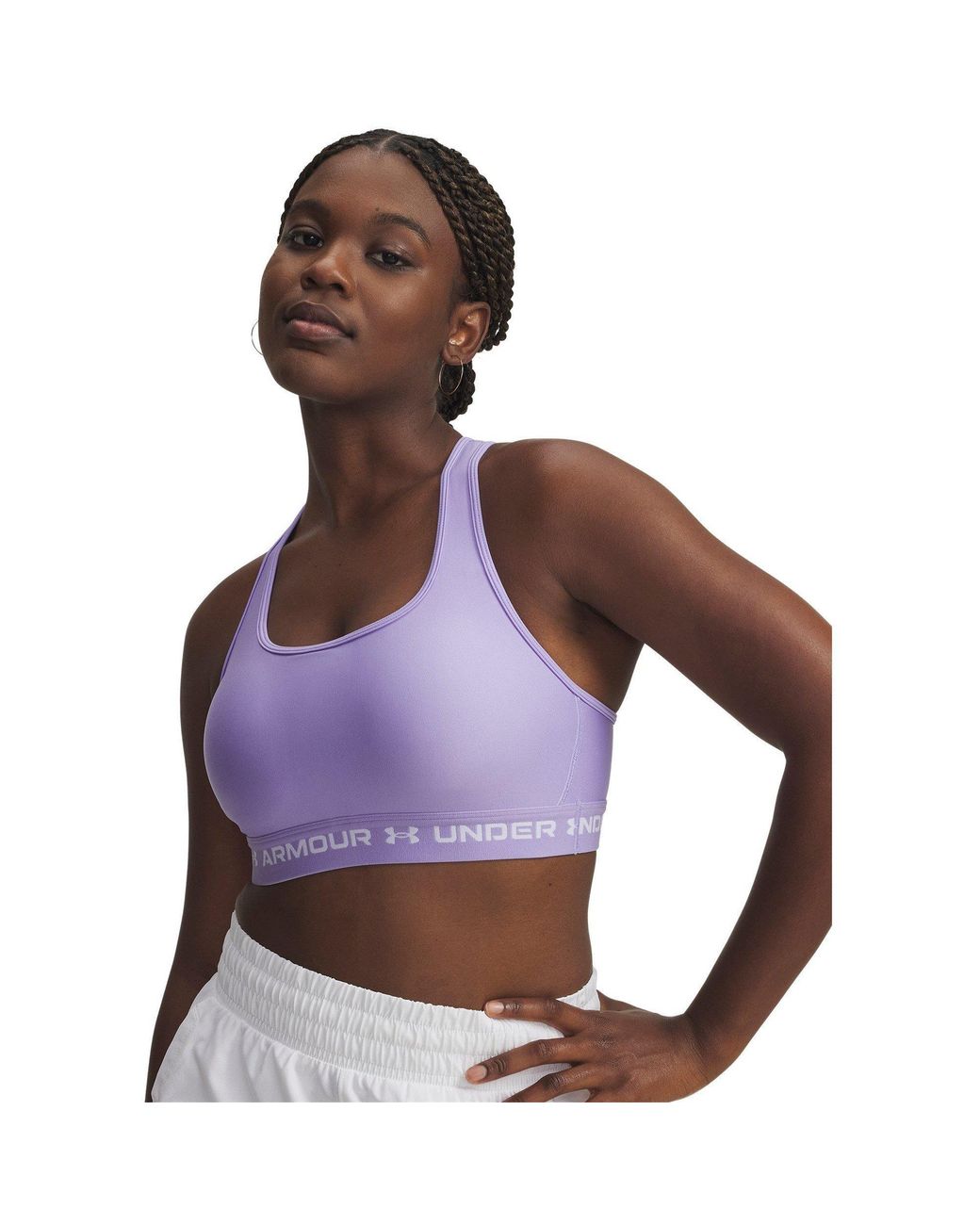 Under Armour Purple Crossbodyack Medium Impact Sports Bra