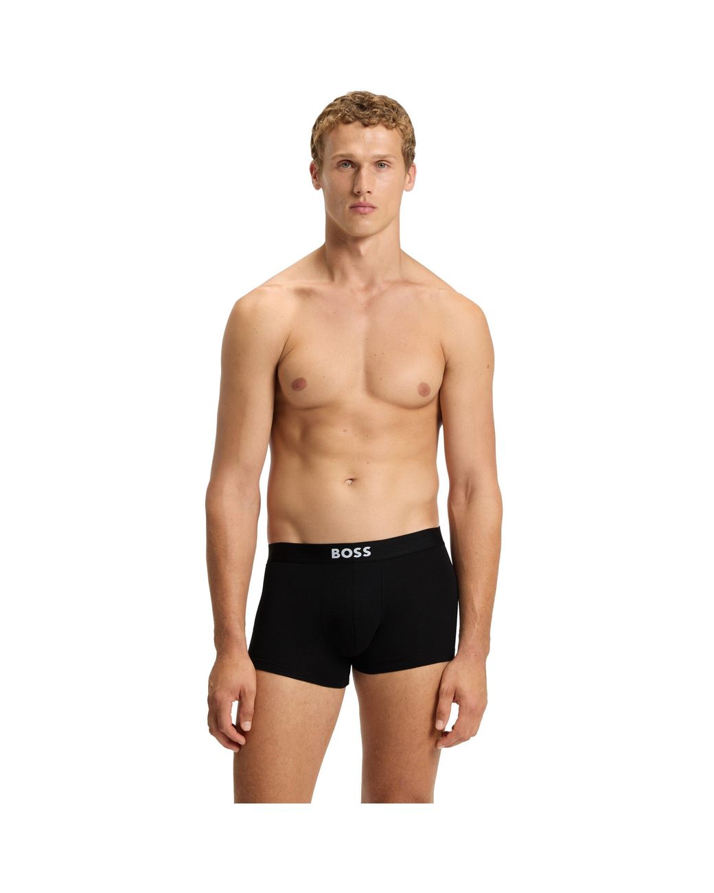 Boss Black 3 Pack Boxers With Logo Waistband for men