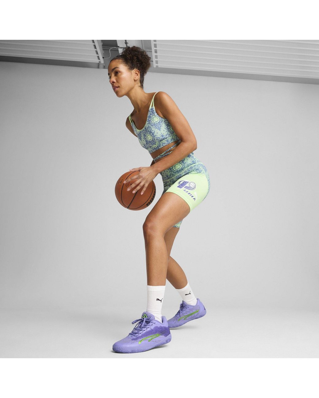PUMA Purple Stewie 3 Lace Em Up Basketball Shoes