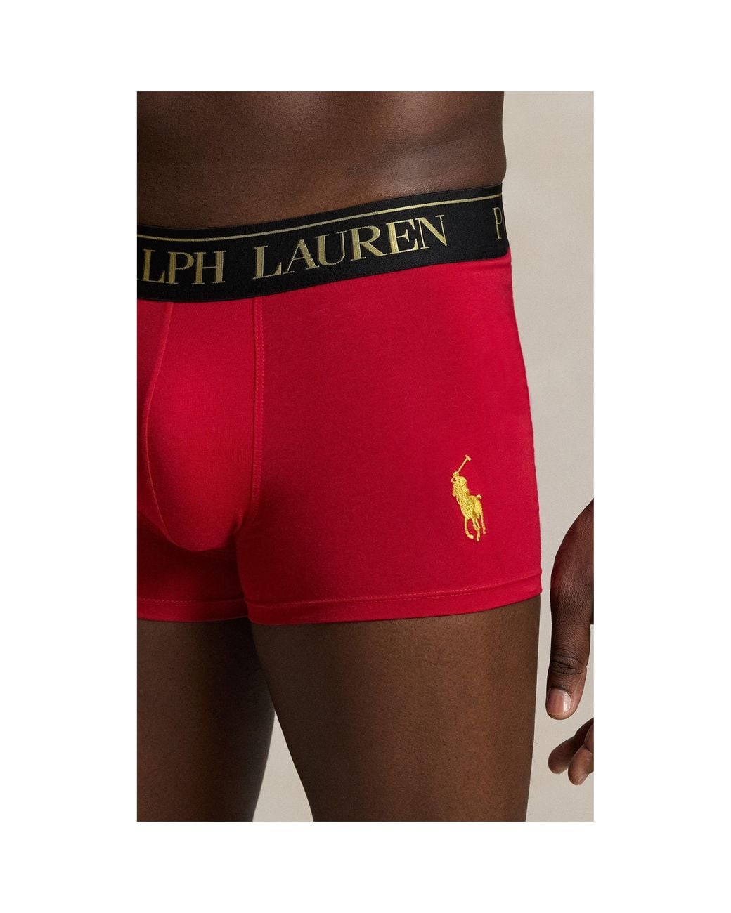 Polo Ralph Lauren Red 2 Pack Bear Trunks for men