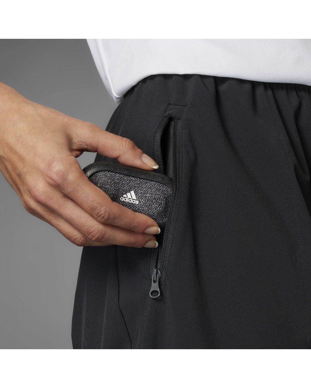 Adidas Gray Multi Essentials Stretch Joggers