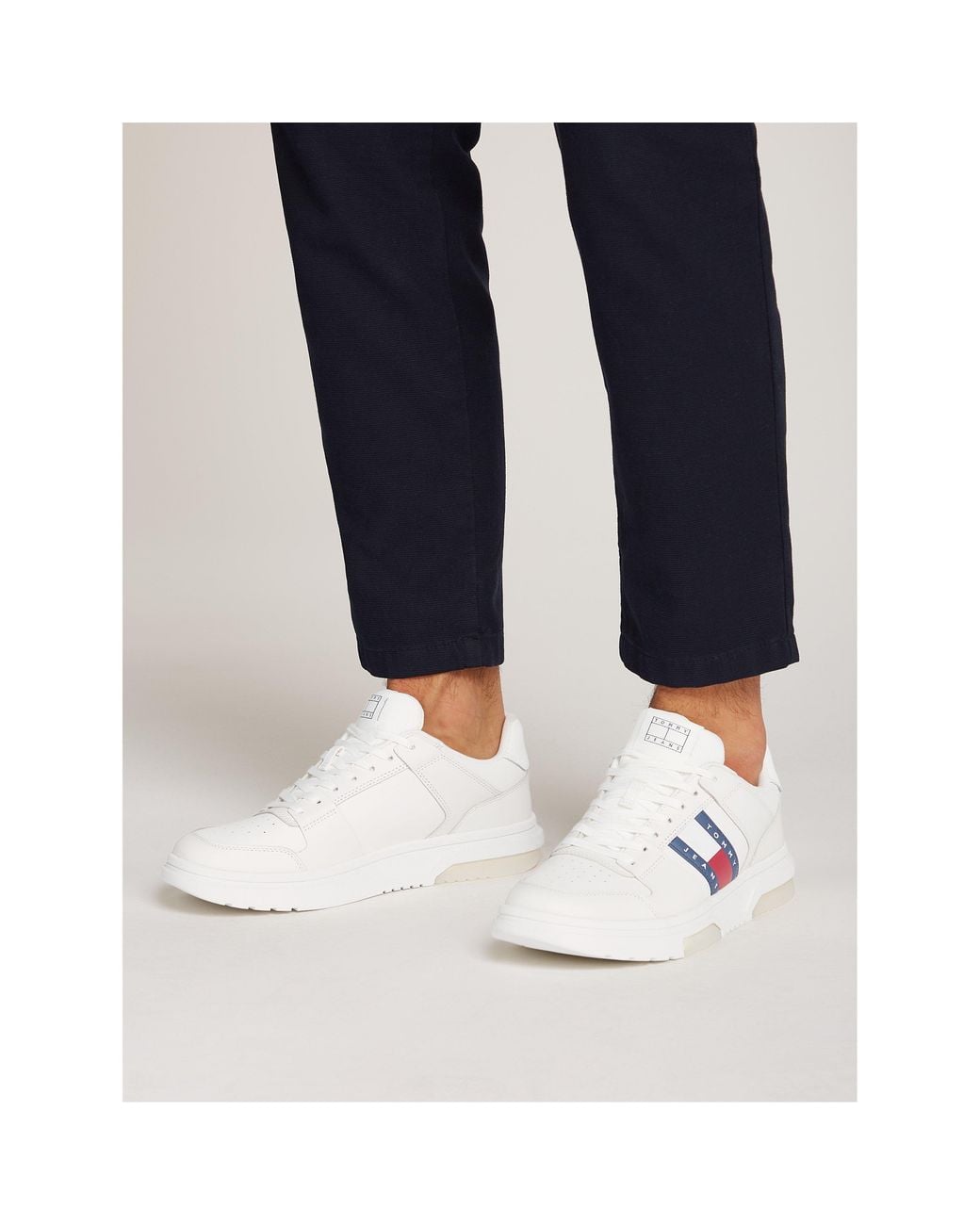 Tommy Hilfiger White The Brooklyn Leather Ess for men