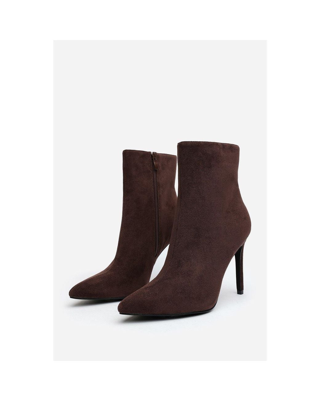 Where's That From Brown Where's Pointed Toe Stiletto Ankle Boots
