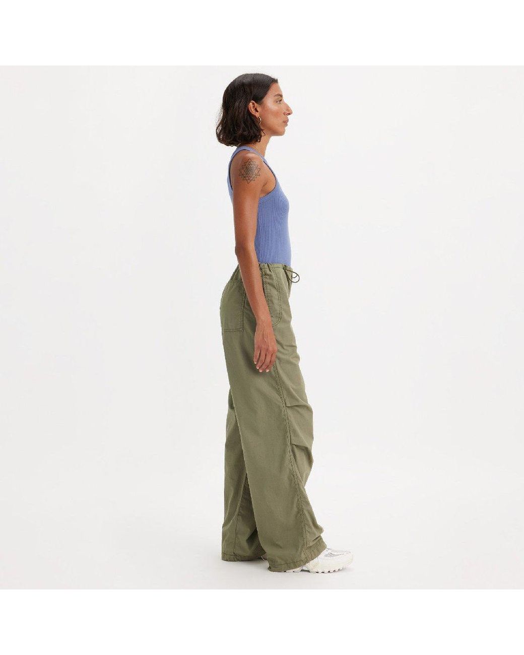 Levi's Green Parachute Pants