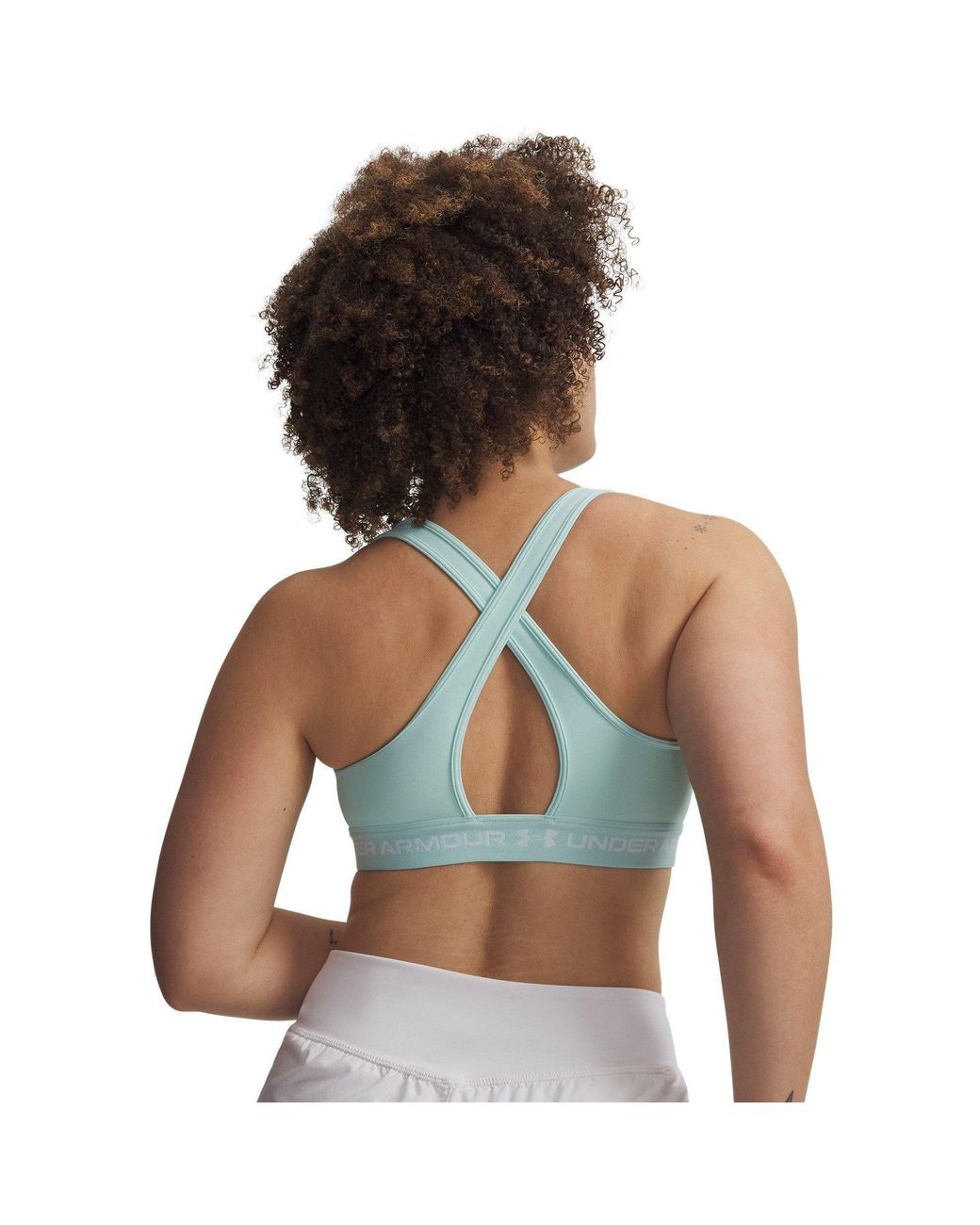 Under Armour Blue Crossback Medium Impact Sports Bra