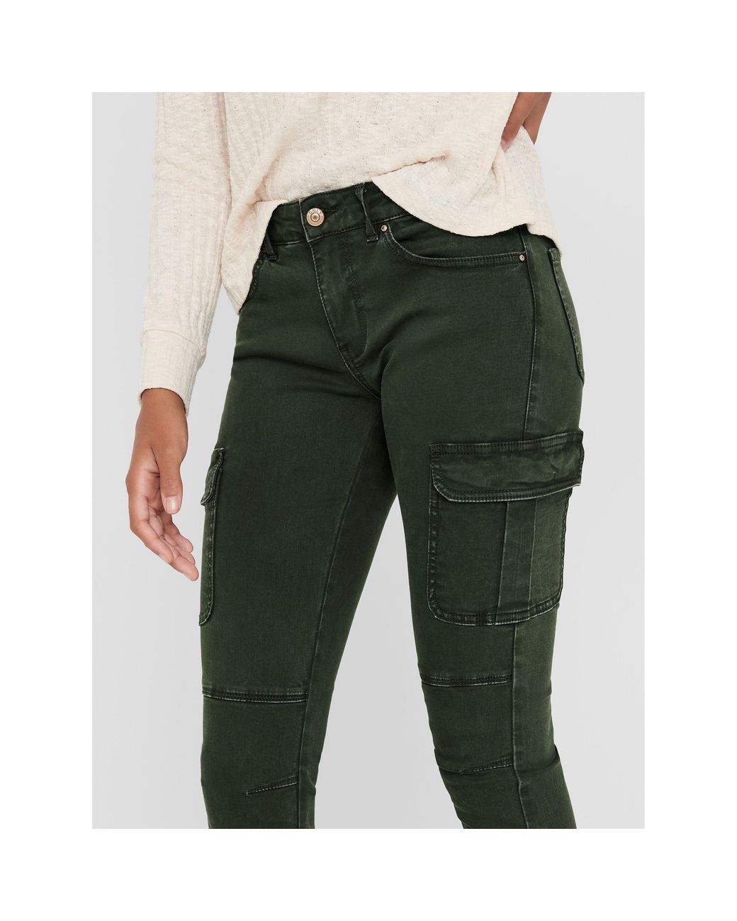 ONLY Green Cargo Trousers