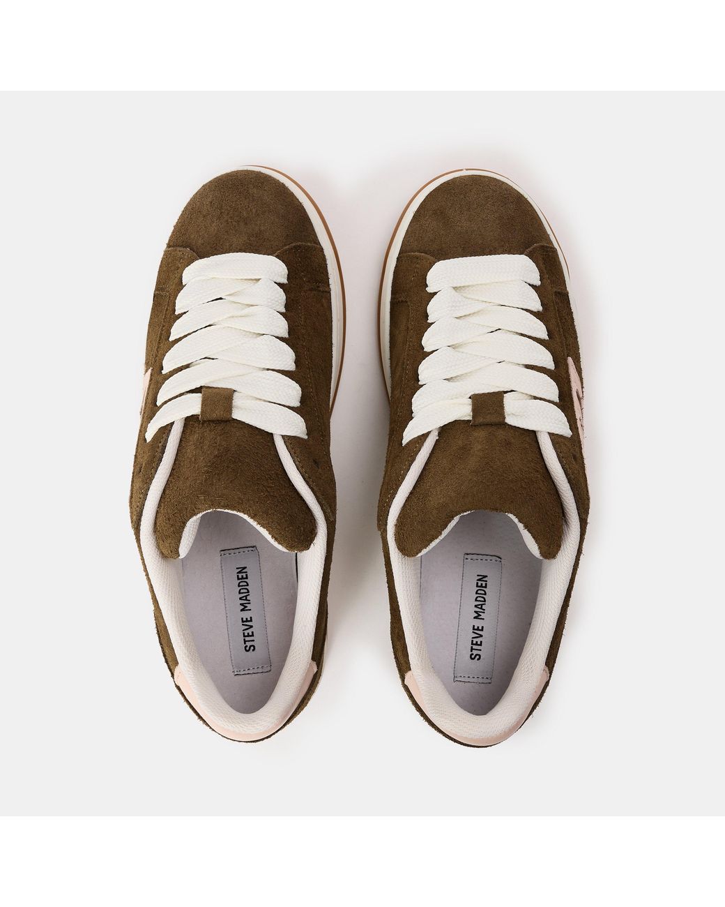 Steve Madden Brown Alysha Low-Top Trainers