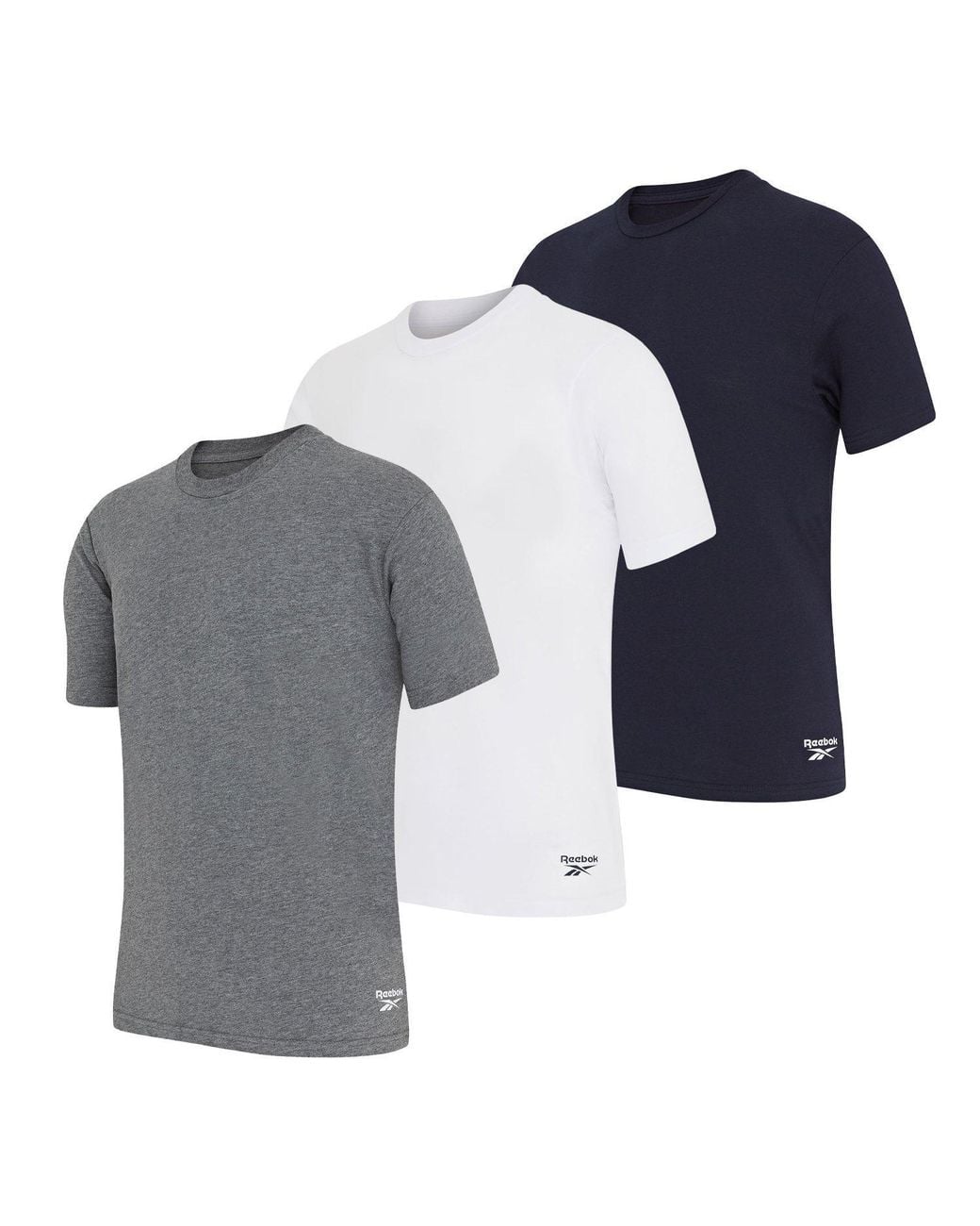 Reebok Blue 3 Pack T Shirts Santo for men